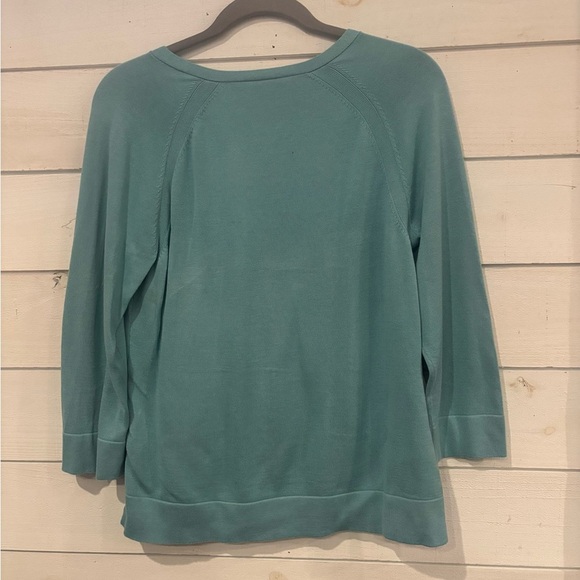 J. Jill NWT Enamel Blue top with Button Details in size small 100% cotton - Picture 2 of 15